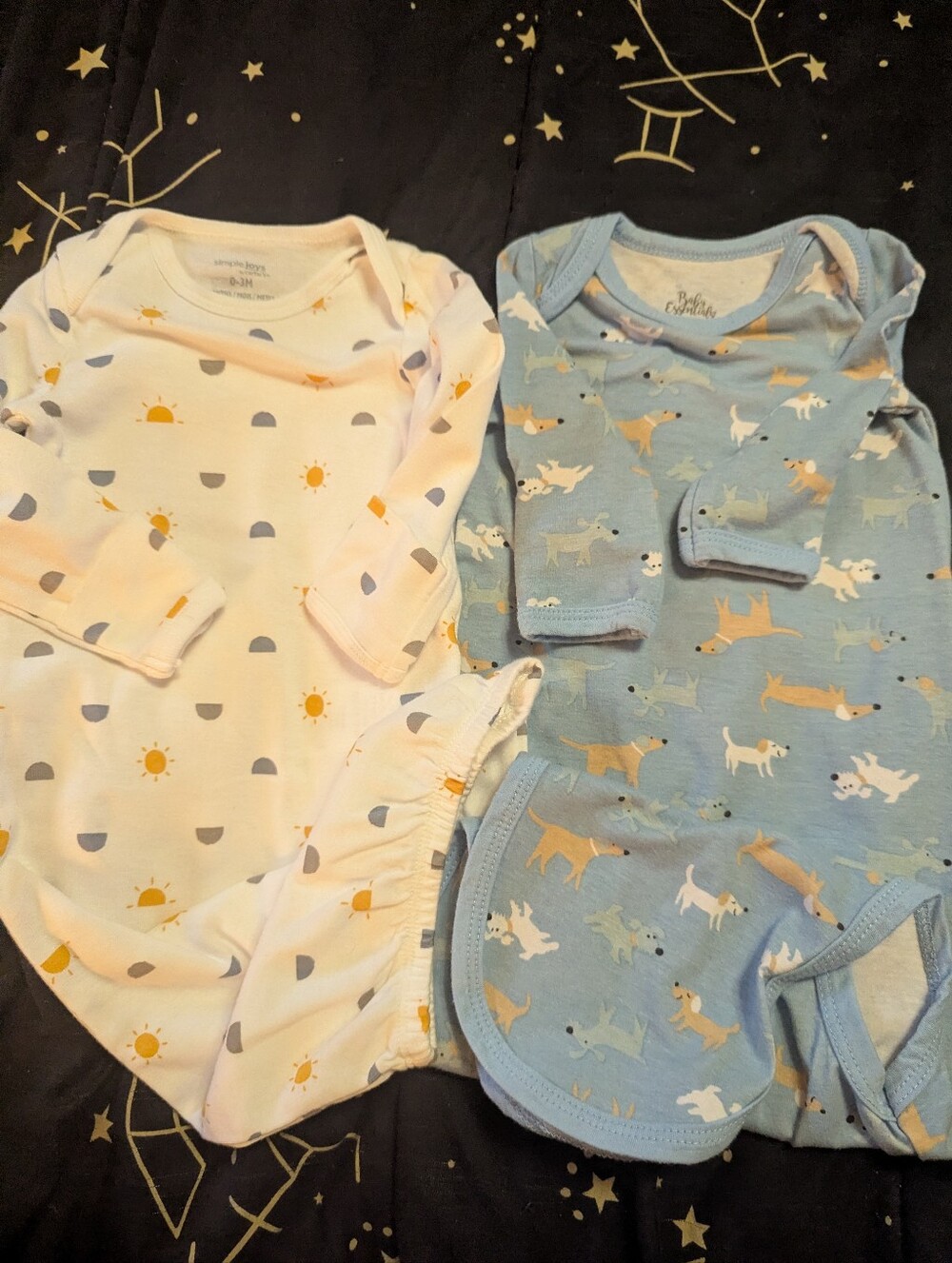 Brand New Baby Gowns Never Worn 0-3 Months And 3 Months